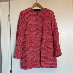ZARA Pink Tweed Jacket